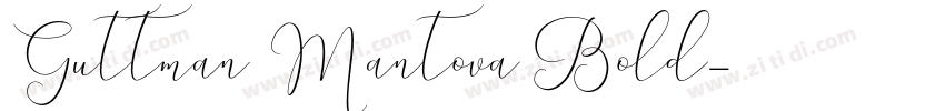 Guttman Mantova Bold字体转换
